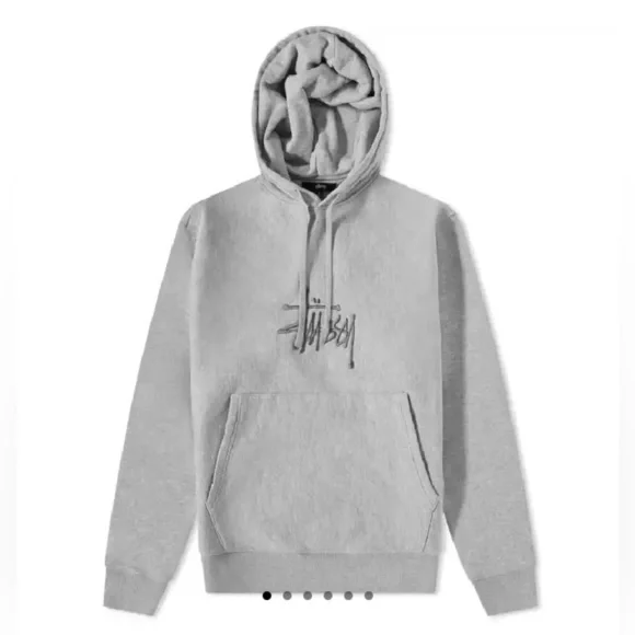 Stussy - Basic Stussy Embroidered Hoodie - Size Large - Picture 2 of 15